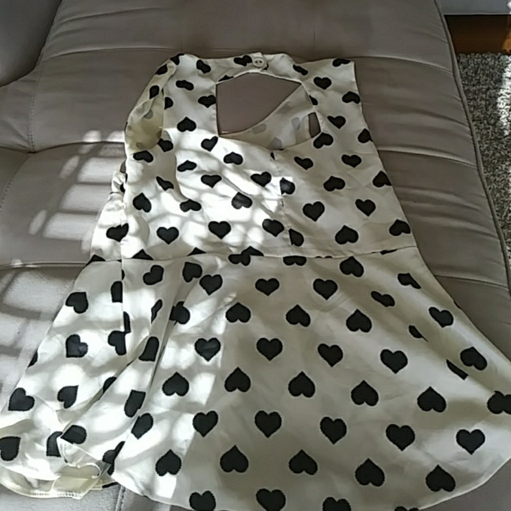 Polka dot love top